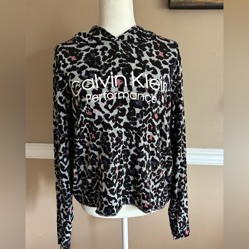 Calvin Klein Performance Leopard Print Hoodie